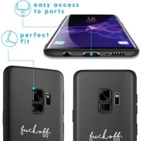 imoshion Design hoesje Samsung Galaxy S9 - Fuck Off - Zwart