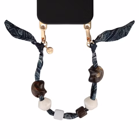 Selencia Satin Stone Polskoord - Blue