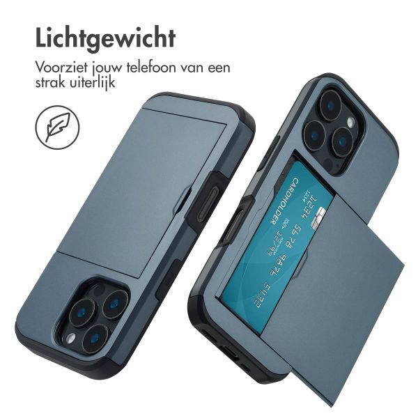 imoshion Backcover met pasjeshouder Apple iPhone 16 Pro - Donkerblauw