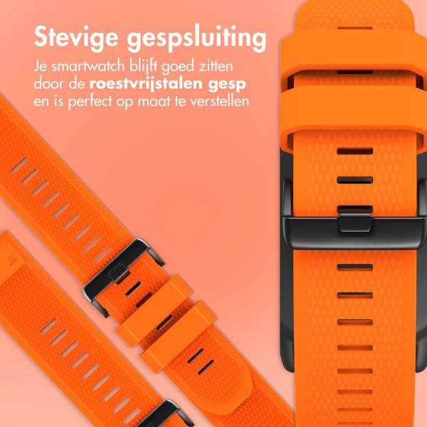 imoshion QuickFit® Siliconen bandje Garmin Watch | 22 mm aansluiting - Oranje