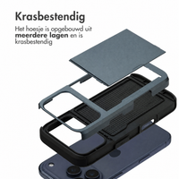 imoshion Backcover met pasjeshouder Apple iPhone 18 Pro / 17 Pro - Donkerblauw