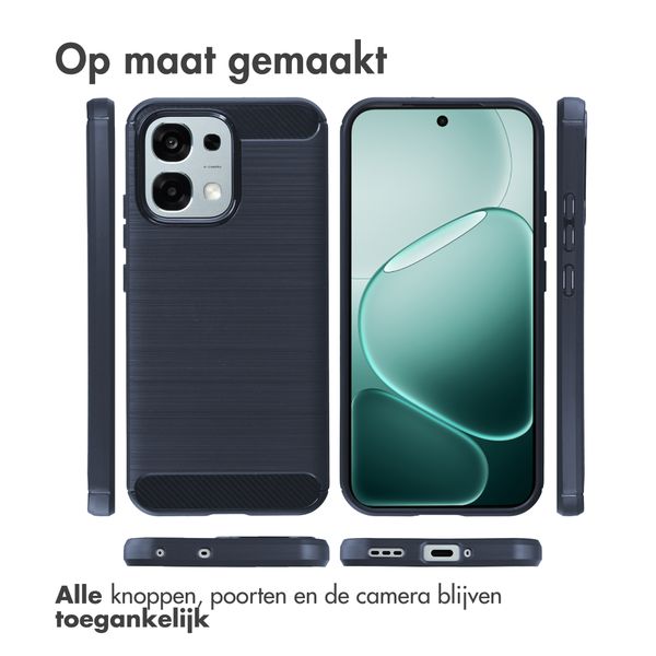 imoshion Brushed Backcover Oppo A6 Pro (5G) - Donkerblauw