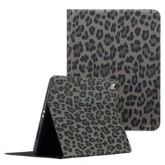 Selencia Sabi Folio Case with Leopard Print Apple iPad 11 (2025) 11 inch A16 / iPad 10 (2022) 10.9 inch - Midnight Black