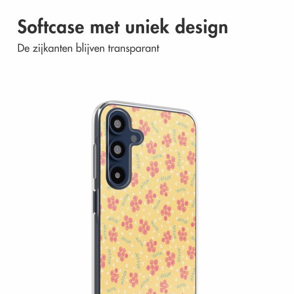 imoshion  Design hoesje Samsung Galaxy A16 - Sunny Yellow Petite Flowers