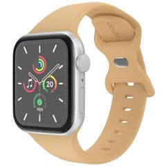 imoshion Siliconen⁺ bandje Apple Watch Series 1 t/m 9 / SE (38/40/41 mm) | Series 10 / 11 (42 mm) - Maat S/M - Walnut
