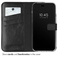Selencia Genuine Leather Book Case Apple iPhone 14 Pro Max - Black