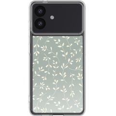 imoshion Design hoesje Samsung Galaxy S26 Plus - Smoke Green Flowers