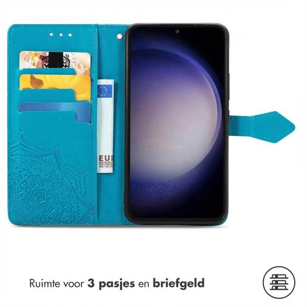 imoshion Mandala Bookcase Samsung Galaxy S23 FE - Turquoise