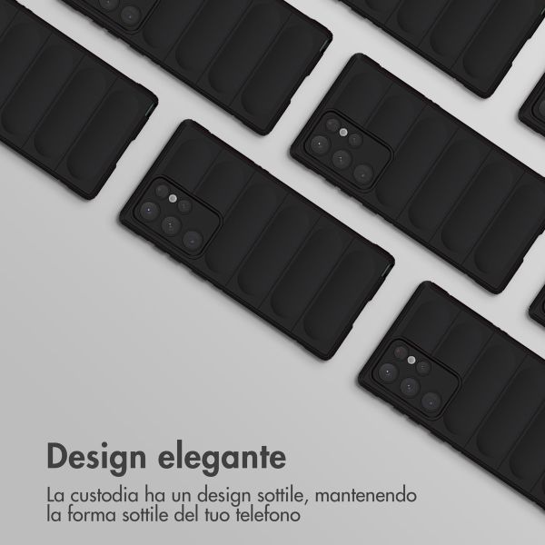 imoshion EasyGrip Backcover Samsung Galaxy S22 Ultra - Zwart