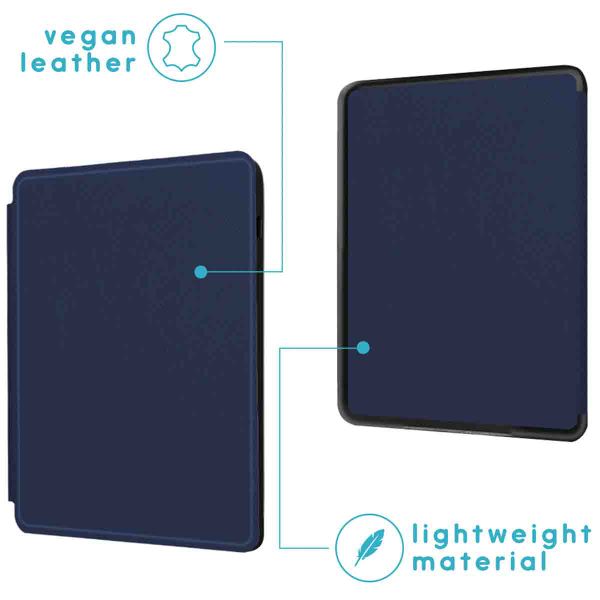 imoshion Slim Hard Case Bookcase Amazon Kindle (2024) / Amazon Kindle (2022) 11th gen - Donkerblauw