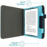 imoshion Vegan Leather Bookcase Kobo Libra H2O - Lichtblauw