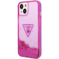 Guess Liquid Glitter Backcover iPhone 14 - Fuchsia