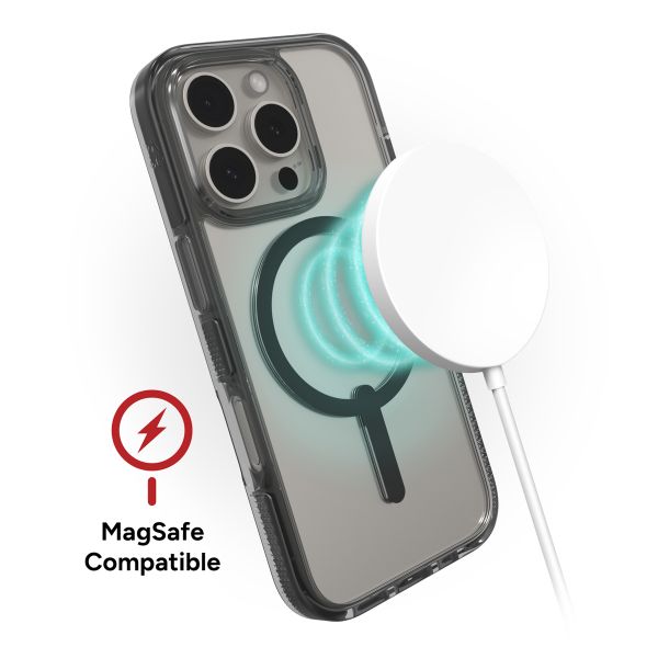 ZAGG Santa Cruz Snap Case met MagSafe Apple iPhone 16 Pro - Clear / Black