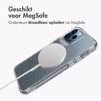 imoshion Clear Glitter Backcover met MagSafe Apple iPhone 12 (Pro) - Goud