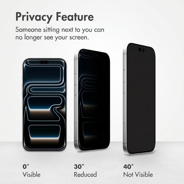 Accezz Tempered Glass Privacy Screen protector Apple iPhone 18 Pro Max