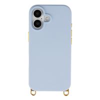 Selencia Rivièra MagSafe Backcover met afneembare haakjes Apple iPhone 16 - Powder Blue