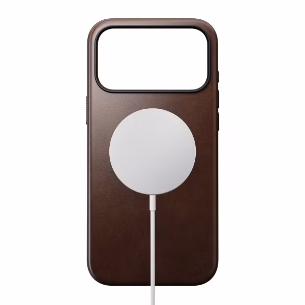 Nomad Modern Horween Leather Case Apple iPhone 17 Pro Max - Rustic Brown