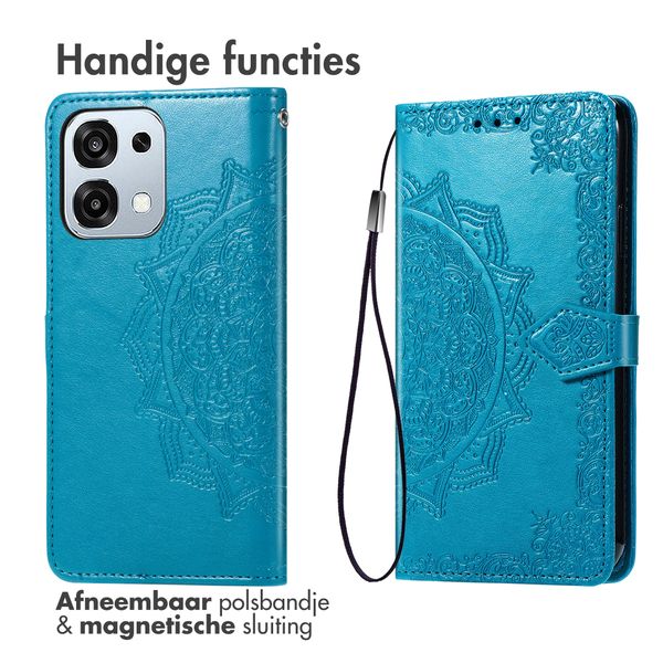 imoshion Mandala Bookcase Oppo A6 Pro (5G) - Turquoise