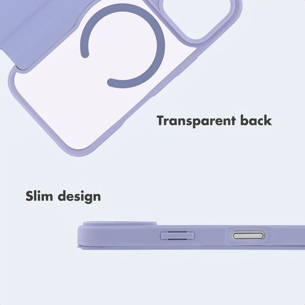 imoshion Transparent Bookcase with MagSafe Apple iPhone 17 Pro - Lilac