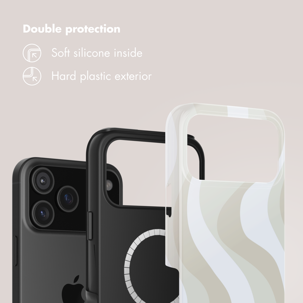 Selencia Vivid Back Cover with MagSafe Apple iPhone 17 Pro - Desert Waves Beige