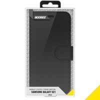 Accezz Wallet Softcase Bookcase Samsung Galaxy S21 - Zwart