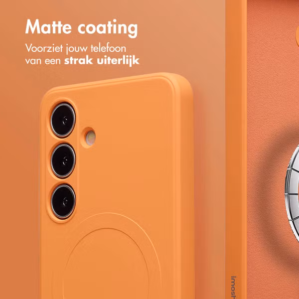 imoshion Color Backcover met MagSafe Samsung Galaxy S25 - Neon Orange