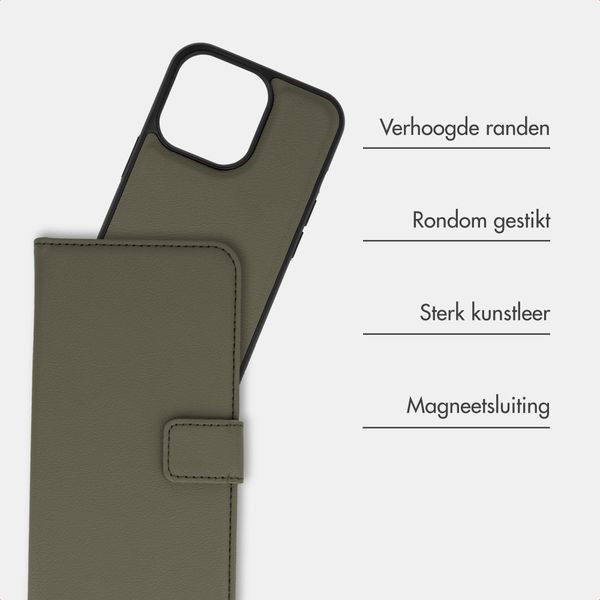 imoshion Uitneembare 2-in-1 Luxe Bookcase Apple iPhone 13 Pro - Groen