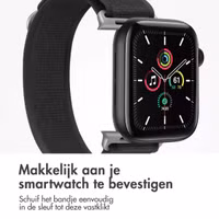 imoshion Nylon Trail bandje Apple Watch Series 1 t/m 11 / SE / Ultra (44/45/46/49 mm) - Pure Black