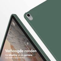 Accezz Smart Silicone Bookcase Apple iPad 11 (2025) 11 inch A16 / iPad 10 (2022) 10.9 inch - Donkergroen