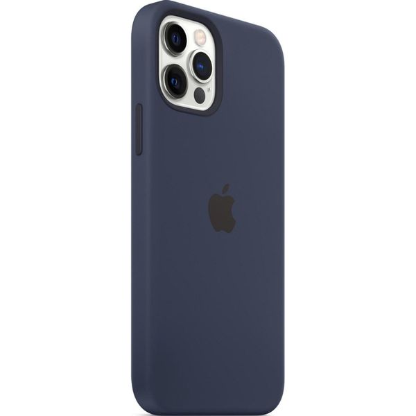 Apple Silicone Backcover MagSafe Apple iPhone 12 (Pro) - Deep Navy