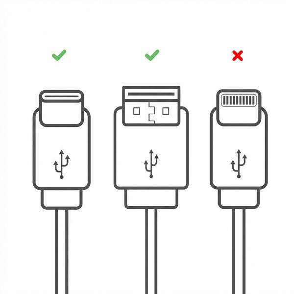 imoshion Braided USB-C naar USB kabel - 0,25 meter - Zwart