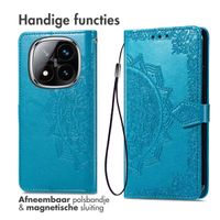 imoshion Mandala Bookcase Xiaomi Redmi Note 14 Pro Plus (5G) - Turquoise