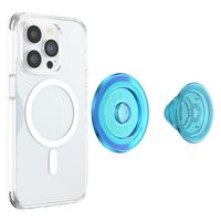 PopSockets PopGrip MagSafe Round - Translucent Electric Blue