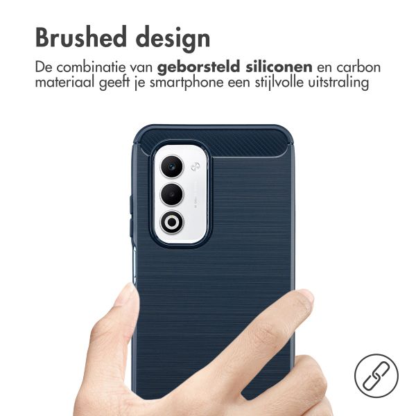 imoshion Brushed Backcover Oppo A5 5G (2025) - Donkerblauw