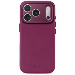 Decoded Leather Backcover MagSafe Apple iPhone 18 Pro Max / 17 Pro Max - Aubergine