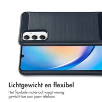 imoshion Brushed Backcover Samsung Galaxy A34 (5G) - Donkerblauw