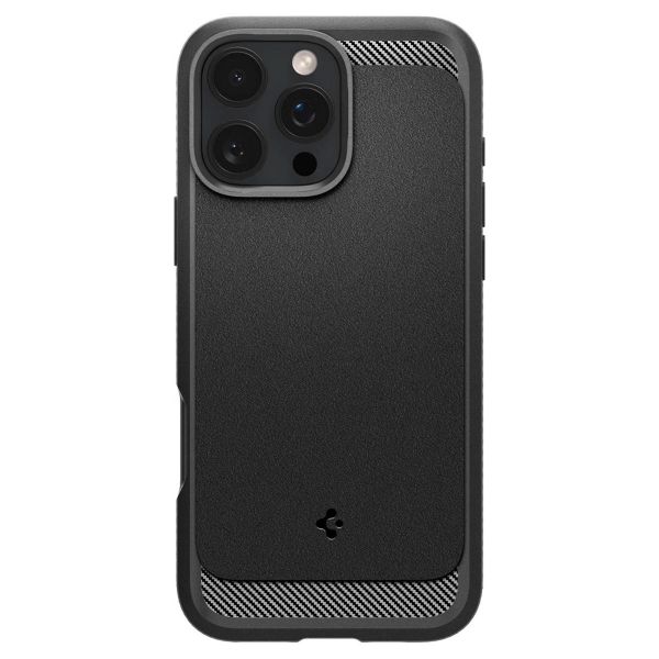 Spigen Rugged Armor Backcover MagSafe iPhone 16 Pro - Matte Black