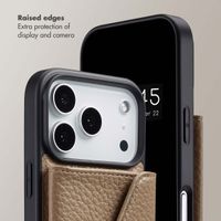 Selencia Sera Phone Case with Cord and Envelope Card Holder Apple iPhone 17 Pro - Taupe