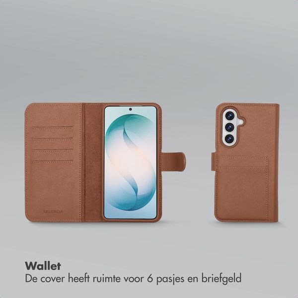 Selencia Olyn Uitneembare Bookcase met MagSafe Samsung Galaxy S26 Plus - Bruin