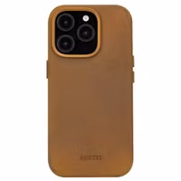 Accezz Vintage Leather MagSafe Backcover Apple iPhone 16 Pro - Tabacco Cognac