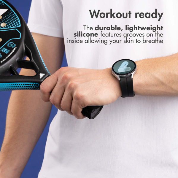 imoshion Silicone strap Samsung Galaxy Watch 4 / 5 / 6 / 7 / FE (20 mm) - Black