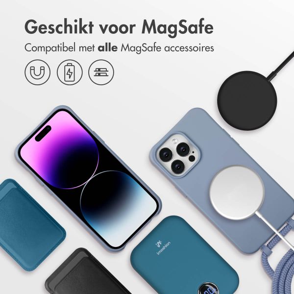 imoshion Color Backcover met afneembaar koord MagSafe Apple iPhone 14 Pro Max - Ash Blue