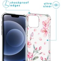 imoshion Design hoesje met koord iPhone 13 Pro - Bloem - Roze