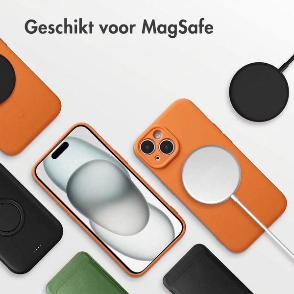 imoshion Color Backcover met MagSafe Apple iPhone 15 - Oranje
