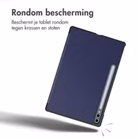 imoshion Trifold Bookcase Samsung Galaxy Tab S9 11.0 inch / S10 Lite / S10 FE / S9 FE 10.9 inch - Donkerblauw