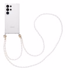 imoshion Backcover met koord + armband - Parels Samsung Galaxy S25 Ultra - Transparant