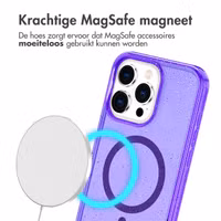 imoshion Sparkle Backcover met MagSafe Apple iPhone 15 Pro Max - Glitter Paars