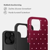Selencia Vivid Backcover Apple iPhone 16 Pro Max - Happy Dots Burgundy