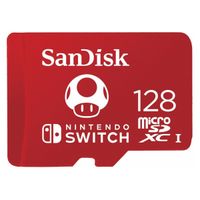 SanDisk microSD Nintendo Switch - 128GB - Mushroom