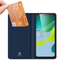 Dux Ducis Slim Softcase Bookcase Motorola Moto E13 - Donkerblauw